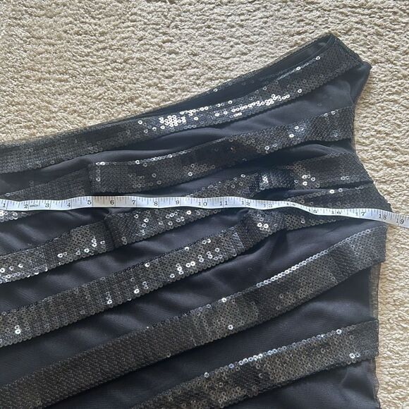 Tadashi shoji sequin black midi dress - Picture 4 of 6